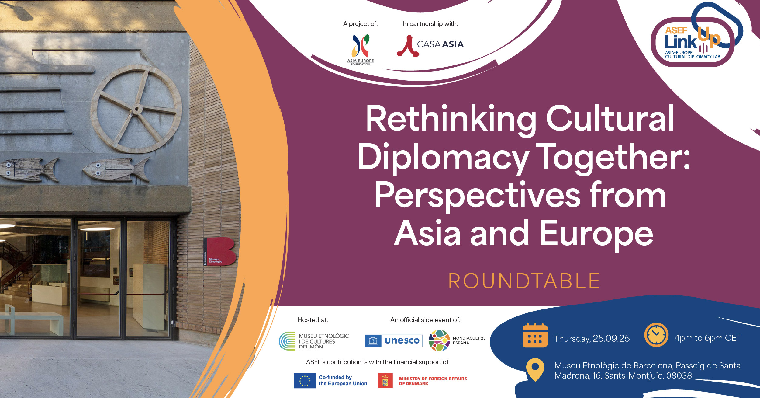 ASEF LinkUp Roundtable at UNESCO MONDIACULT 2025 | Rethinking Cultural Diplomacy Together