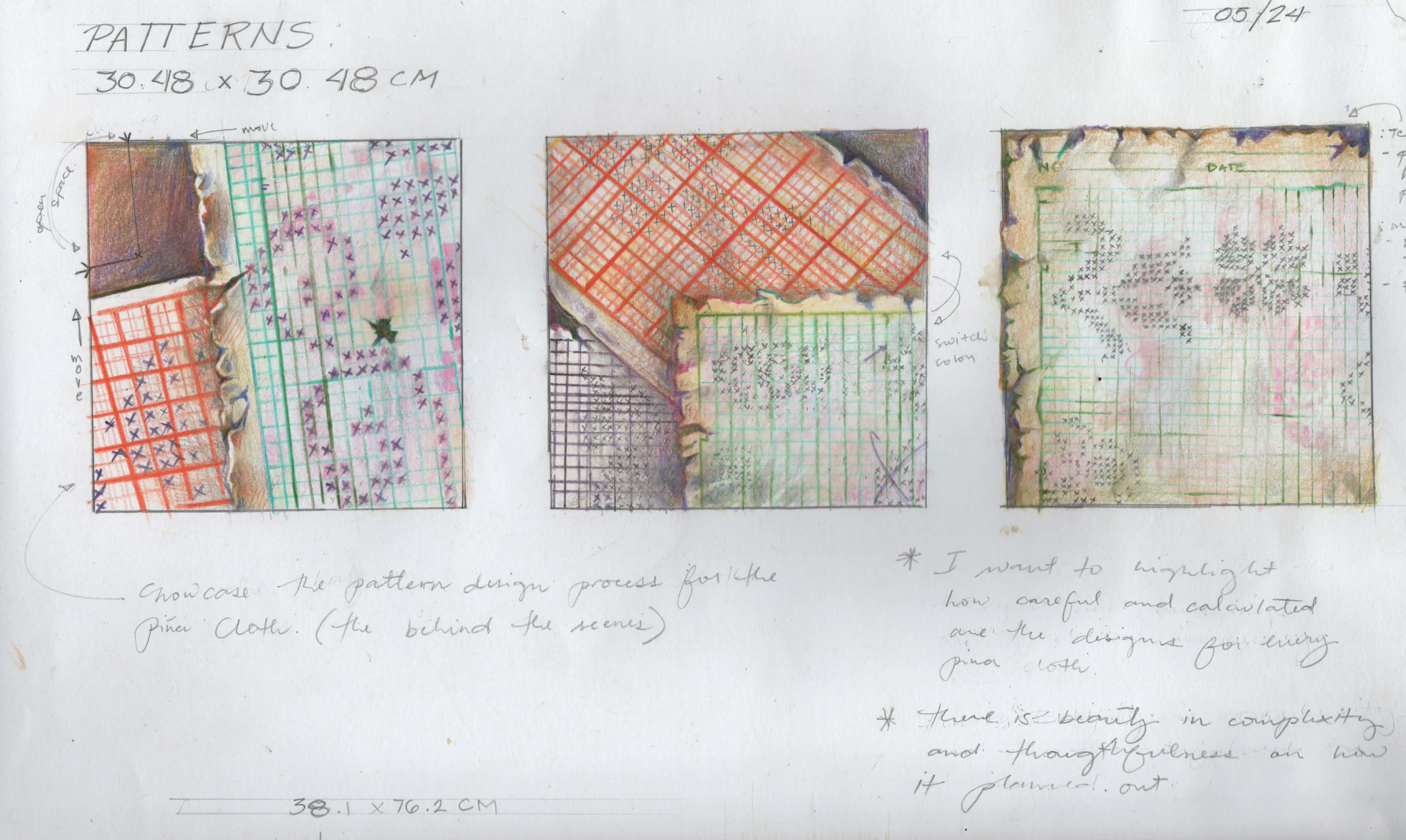 HeShe Garms shares her process behind her piece Pattern: Palamuti for the biennale VIVA ExCon. Photo &copy; HeShe Garms.