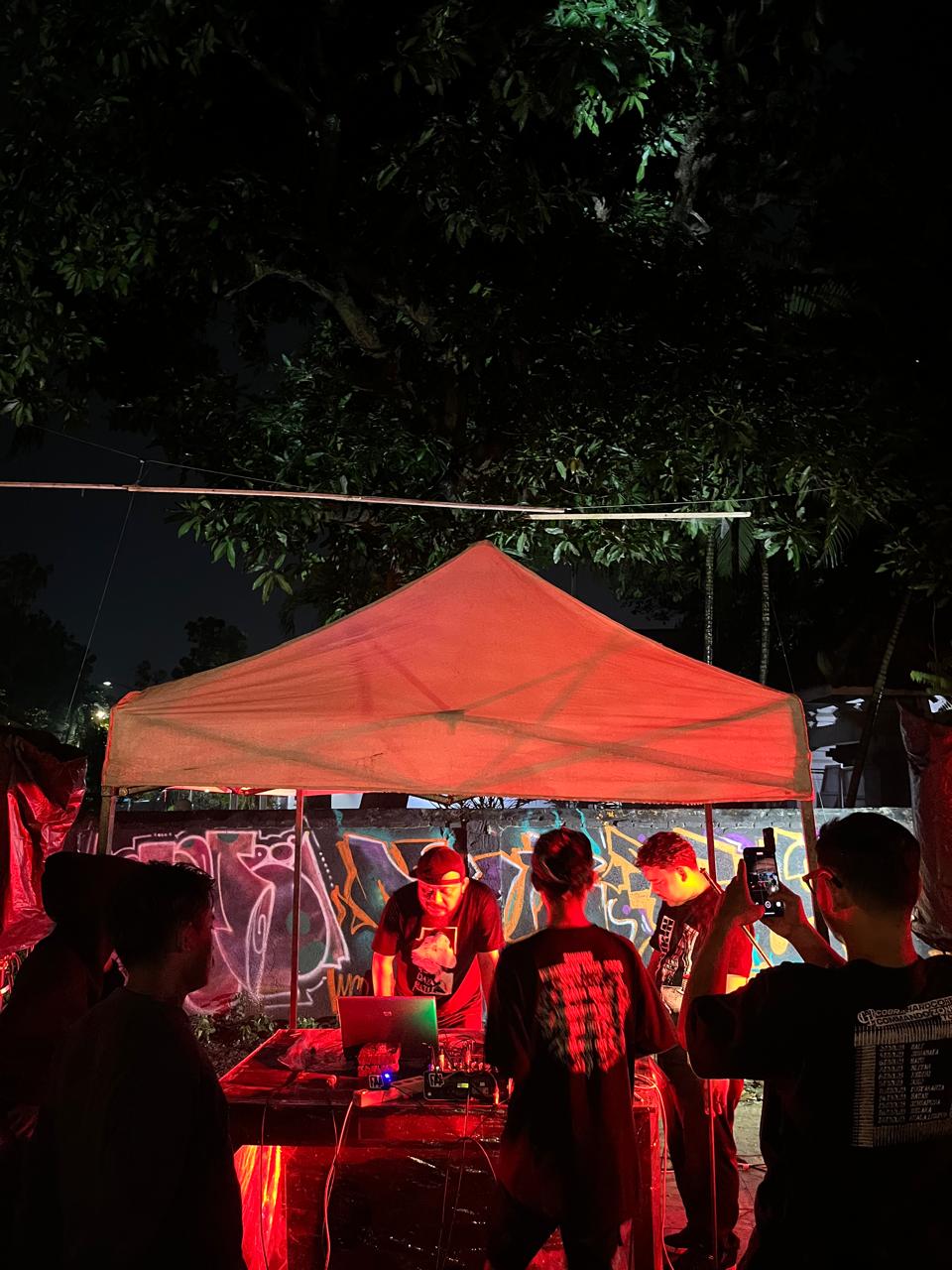 Subsonic Collapse performance at Rumah Banjarsari on 9 March 2026, energising the space with their live set